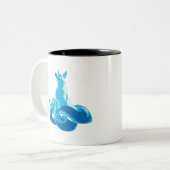 Fox torii blauer Wolken Fantasie Zweifarbige Tasse (Vorderseite Links)