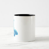 Fox torii blauer Wolken Fantasie Zweifarbige Tasse (Mittel)