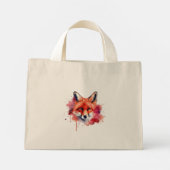 Fox Tote Bag Mini Stoffbeutel (Rückseite)