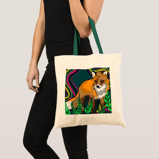Fox Tote Bag Tragetasche (Vorderseite (Produkt))