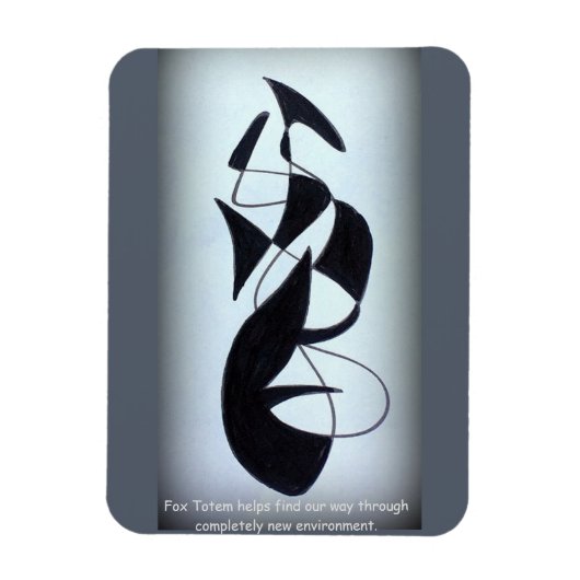 Fox Totem Magnet (Vertikal)