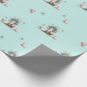 Fox Tree Wrapping Paper Geschenkpapier (Ecke)