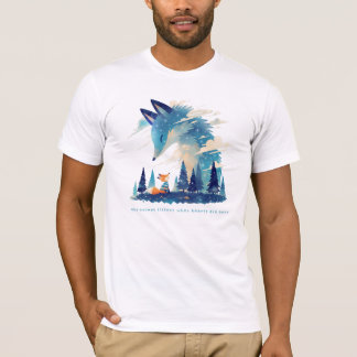 Fox treffen Kosmischer Fuchs Geist in Sternenhimme T-Shirt