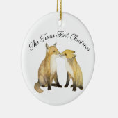 Fox Twins Keramik Ornament (Rechts)