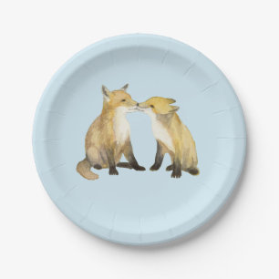 Fox Twins Pappteller