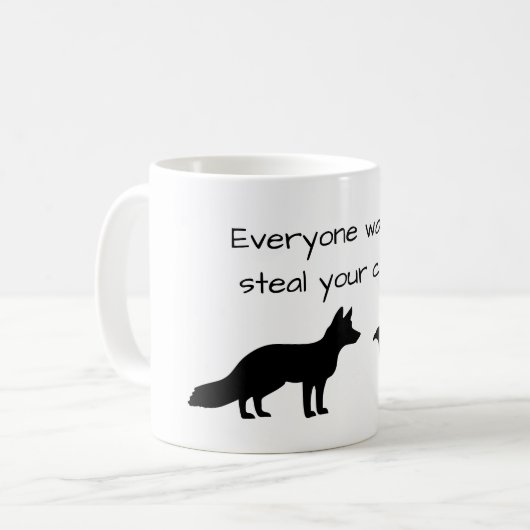 Fox u. Krähe Kaffeetasse (Vorderseite Links)