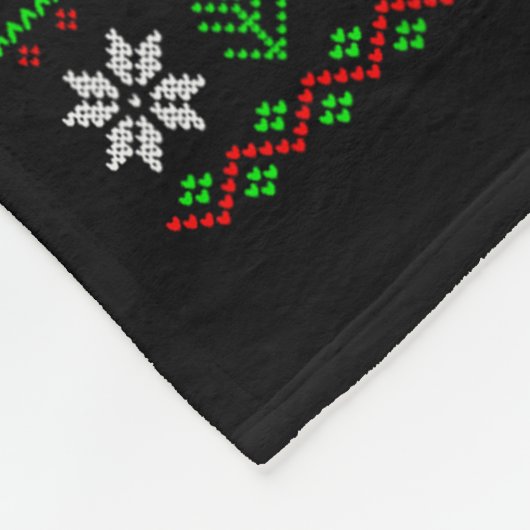 Fox Ugly Xmas Sweater Funny Fox Animal Merry Chris Fleecedecke (Ecke)