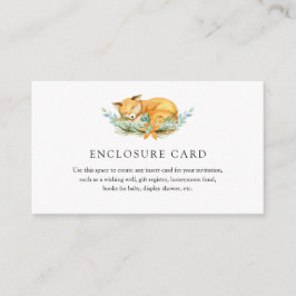 Fox-Umschließungskarte für Waldtiere Begleitkarte