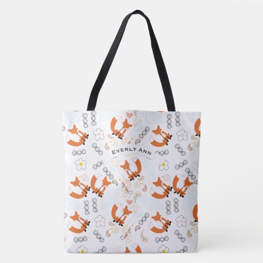 Fox- und Acornmuster für Waldtiere Tasche (Vorderseite)