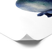 Fox und Beeren Begrüßung Baby Dusche Poster (Ecke)