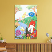 Fox und die Fairy's auf Leinwand (Insitu (Wohnzimmer))