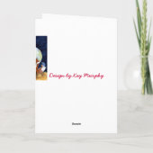 Fox und Drossel-Valentinsgruß Feiertagskarte (Rückseite)