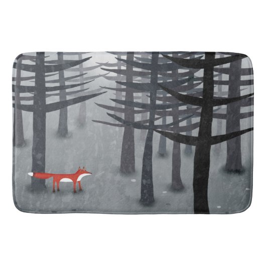 Fox und Forest Badematte (Vorderseite)