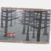 Fox und Forest Decke