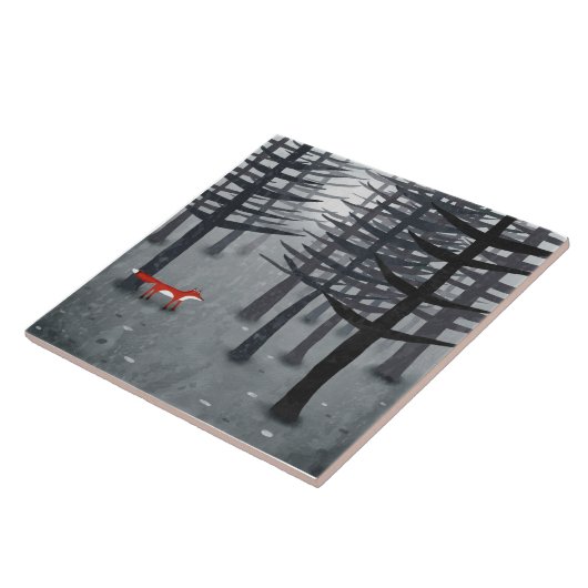 Fox und Forest Fliese (Seite)