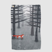 Fox und Forest Golfhandtuch (Vorderseite)