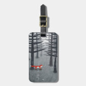 Fox und Forest Individuelle Name Gepäckanhänger (Vorderseite vertikal)