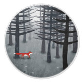 Fox und Forest Keramikknauf (Vorderseite)