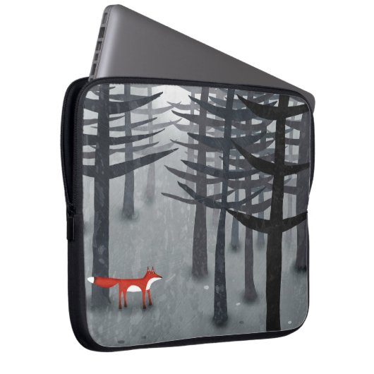 Fox und Forest Laptopschutzhülle (Vorne Rechts)