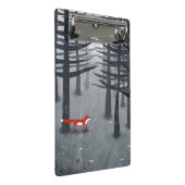 Fox und Forest Mini Klemmbrett (Schrägansicht)