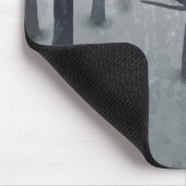 Fox und Forest Ombré Landschaftsmalerei Mousepad (Ecke)