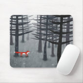 Fox und Forest Ombré Landschaftsmalerei Mousepad (Mit Mouse)