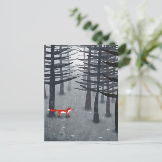 Fox und Forest Postkarte (Stehend Vorderseite)