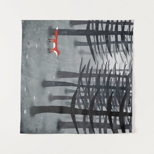 Fox und Forest Wandteppich (Vorderseite (Horizontal))