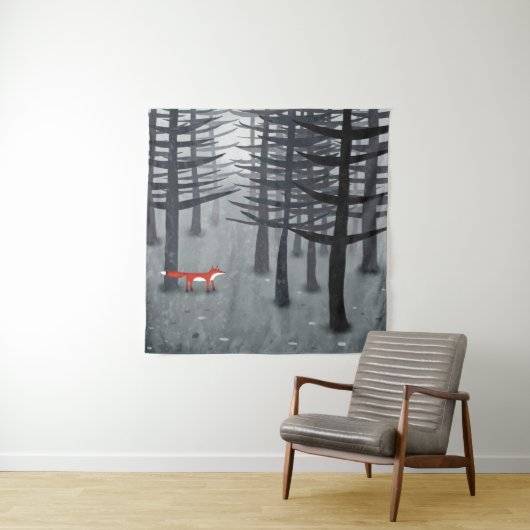 Fox und Forest Wandteppich (Beispiel)