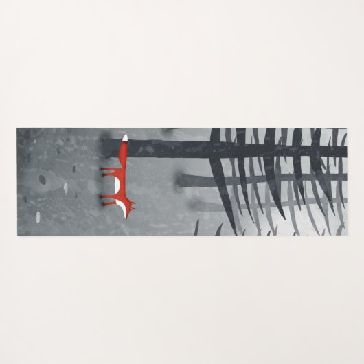 Fox und Forest Yogamatte (Rückseite (Horizontal))