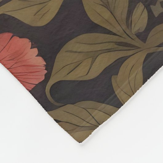 Fox und Foxglove Blume William Morris Inspiriert Fleecedecke (Ecke)