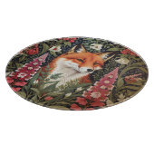 Fox und Foxglove Blume William Morris Inspiriert Schneidebrett (Ecke)