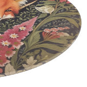 Fox und Foxglove Blume William Morris Inspiriert Schneidebrett (Ecke)