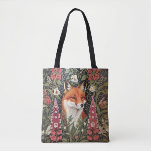Fox und Foxglove Blume William Morris Inspiriert Tasche