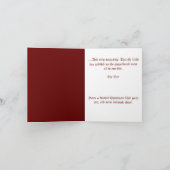 Fox und Gingerbret Mann Weihnachtskarte Feiertagskarte (Innenseite)