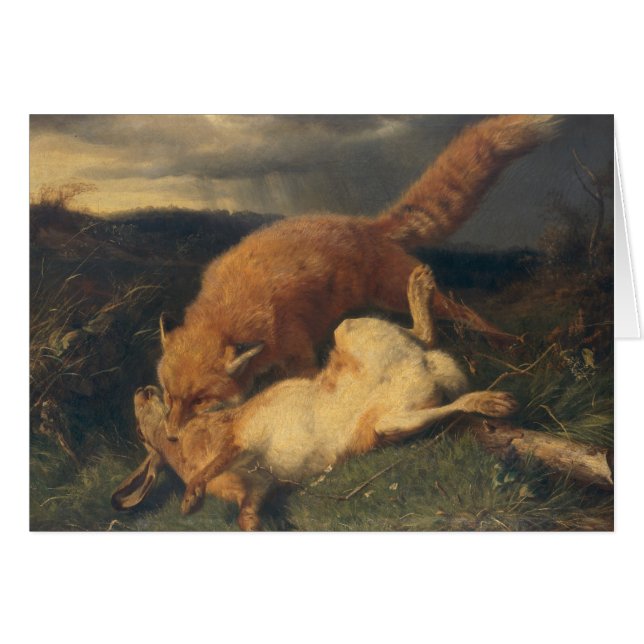 Fox und Hasen, 1866 (Vorderseite (Horizontal))