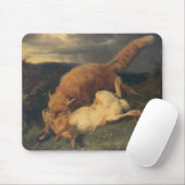 Fox und Hasen, 1866 Mousepad (Mit Mouse)