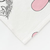 Fox und Herz Fleecedecke (Ecke)