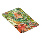Fox und kleines Kaninchen Magnet (Rechte Seite)