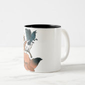 Fox und Krähen-Tasse Zweifarbige Tasse (VorderseiteRechts)