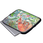 Fox und Mermaid Laptopschutzhülle (Vorne Knopf)