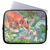 Fox und Mermaid Laptopschutzhülle (Vorderseite)