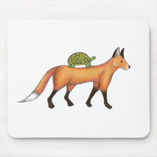 Fox und Schildkröte Mousepad (Vorne)