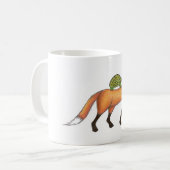 Fox und Schildkröte-Tasse Kaffeetasse (Vorderseite Links)