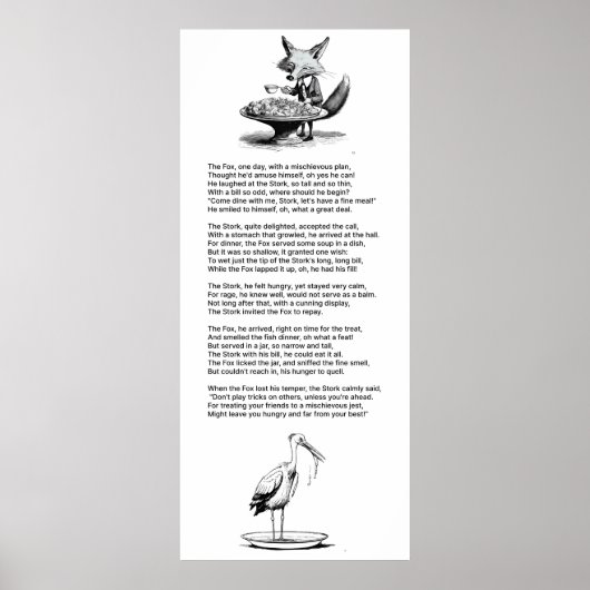 Fox und Stork Poster (Vorne)