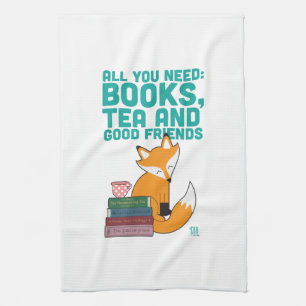 Fox und Tee Books&Friends Tee-Tuch Küchentuch