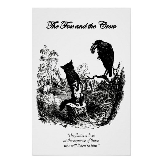 Fox und The Crow - Aesop's Fable Poster (Vorderseite)