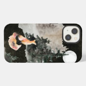 Fox- und Vollmondwald iPhone Hülle (Rückseite (Horizontal))