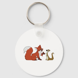 Fox- und Weasel-Gespräch Schlüsselanhänger