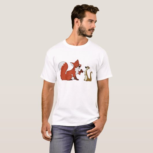 Fox- und Weasel-Gespräch T-Shirt (Vorne ganz)